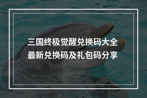 三国终极觉醒兑换码大全 最新兑换码及礼包码分享