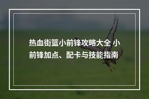 热血街篮小前锋攻略大全 小前锋加点、配卡与技能指南