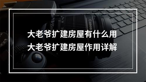 大老爷扩建房屋有什么用 大老爷扩建房屋作用详解