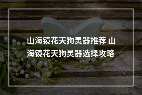 山海镜花天狗灵器推荐 山海镜花天狗灵器选择攻略