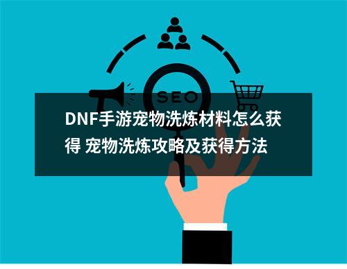 DNF手游宠物洗炼材料怎么获得 宠物洗炼攻略及获得方法