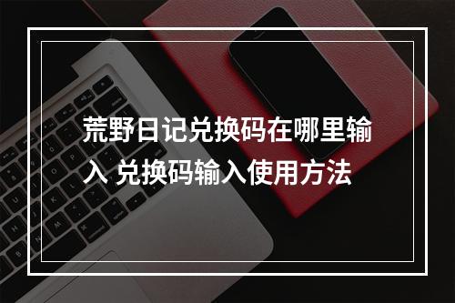 荒野日记兑换码在哪里输入 兑换码输入使用方法