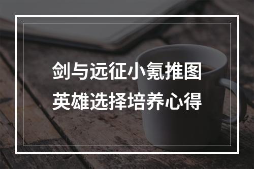 剑与远征小氪推图英雄选择培养心得