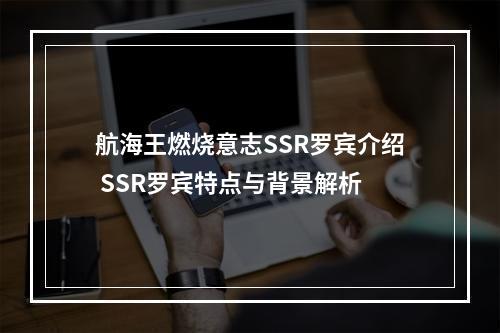 航海王燃烧意志SSR罗宾介绍 SSR罗宾特点与背景解析