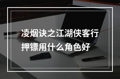 凌烟诀之江湖侠客行押镖用什么角色好