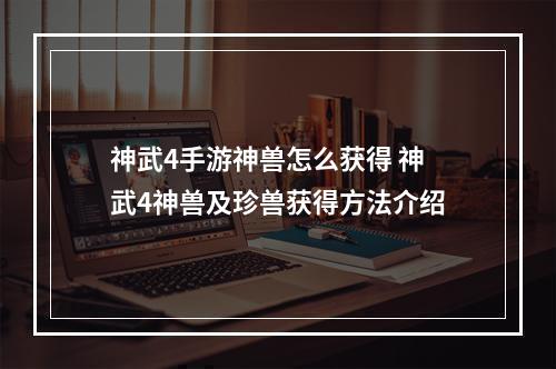 神武4手游神兽怎么获得 神武4神兽及珍兽获得方法介绍