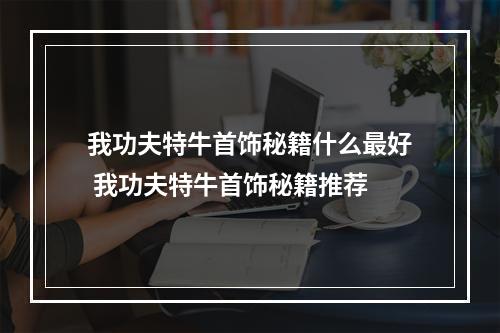 我功夫特牛首饰秘籍什么最好 我功夫特牛首饰秘籍推荐