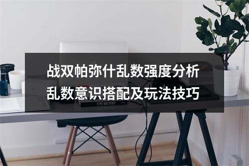 战双帕弥什乱数强度分析 乱数意识搭配及玩法技巧