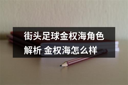 街头足球金权海角色解析 金权海怎么样