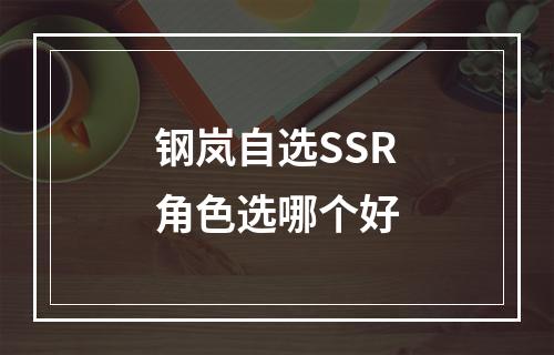 钢岚自选SSR角色选哪个好