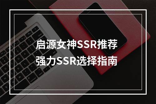 启源女神SSR推荐 强力SSR选择指南