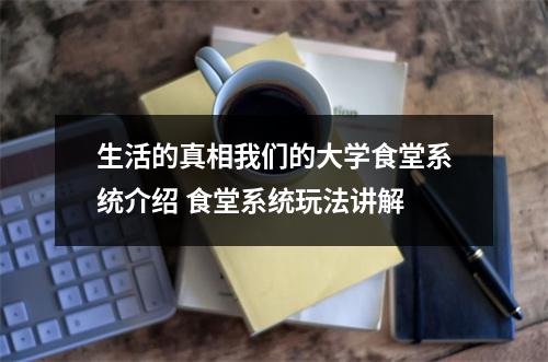 生活的真相我们的大学食堂系统介绍 食堂系统玩法讲解