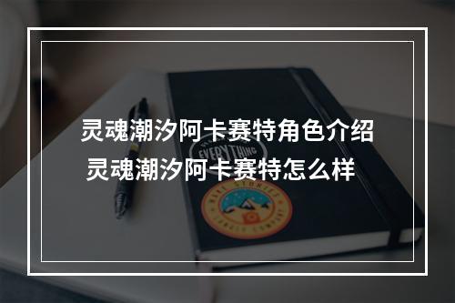 灵魂潮汐阿卡赛特角色介绍 灵魂潮汐阿卡赛特怎么样