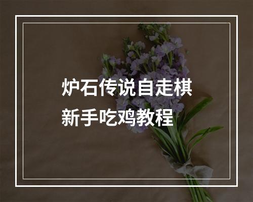 炉石传说自走棋新手吃鸡教程