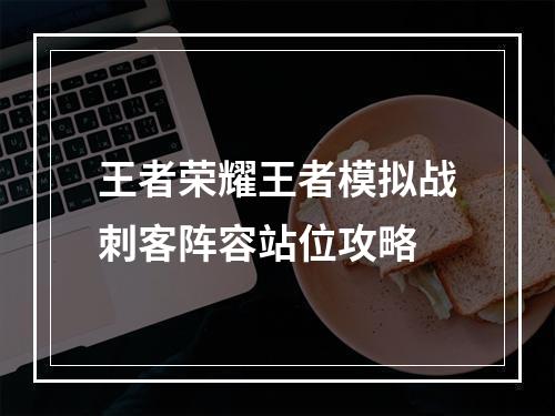 王者荣耀王者模拟战刺客阵容站位攻略