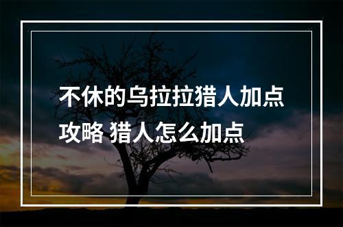 不休的乌拉拉猎人加点攻略 猎人怎么加点