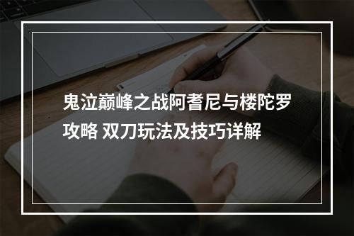 鬼泣巅峰之战阿耆尼与楼陀罗攻略 双刀玩法及技巧详解