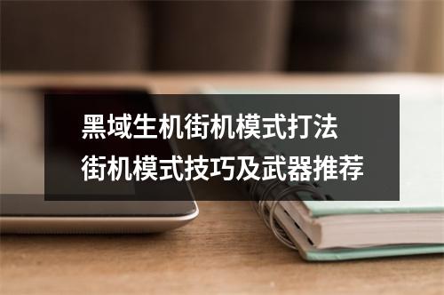 黑域生机街机模式打法 街机模式技巧及武器推荐