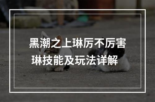 黑潮之上琳厉不厉害 琳技能及玩法详解