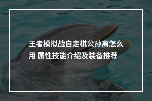 王者模拟战自走棋公孙离怎么用 属性技能介绍及装备推荐