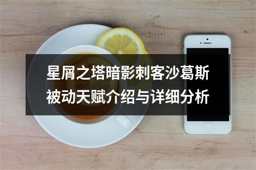 星屑之塔暗影刺客沙葛斯被动天赋介绍与详细分析