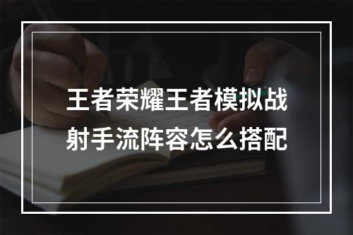 王者荣耀王者模拟战射手流阵容怎么搭配