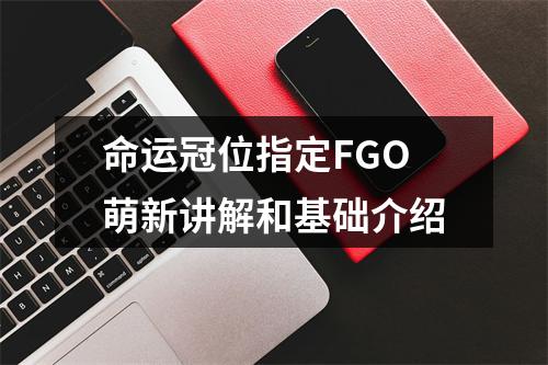 命运冠位指定FGO萌新讲解和基础介绍