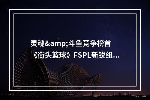 灵魂&斗鱼竞争榜首  《街头篮球》FSPL新锐组首周落幕