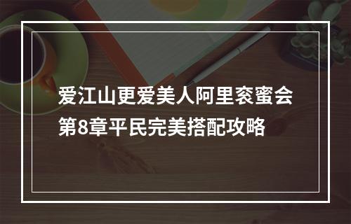 爱江山更爱美人阿里衮蜜会第8章平民完美搭配攻略