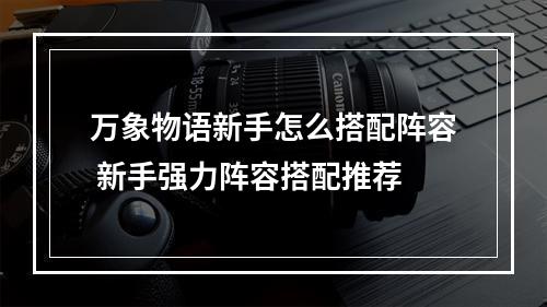 万象物语新手怎么搭配阵容 新手强力阵容搭配推荐