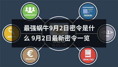 最强蜗牛9月2日密令是什么 9月2日最新密令一览