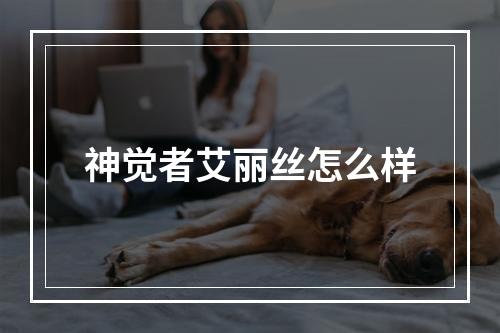 神觉者艾丽丝怎么样