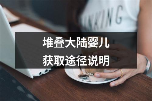 堆叠大陆婴儿获取途径说明