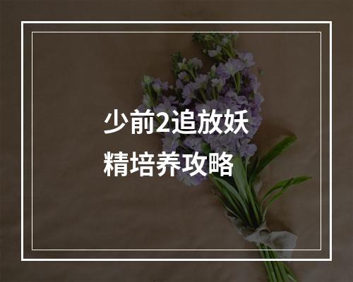 少前2追放妖精培养攻略