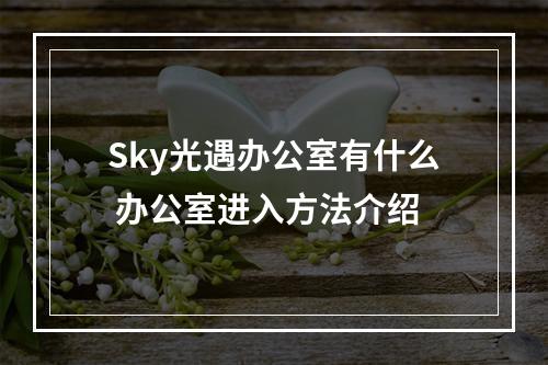 Sky光遇办公室有什么 办公室进入方法介绍