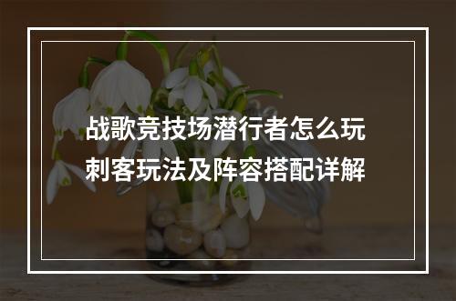 战歌竞技场潜行者怎么玩 刺客玩法及阵容搭配详解