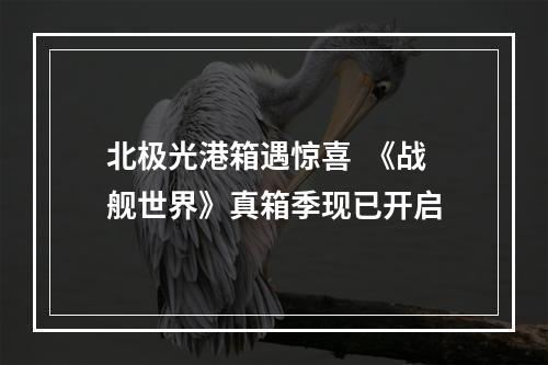 北极光港箱遇惊喜  《战舰世界》真箱季现已开启