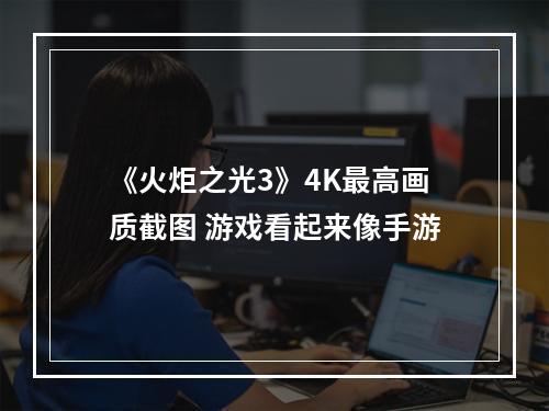 《火炬之光3》4K最高画质截图 游戏看起来像手游