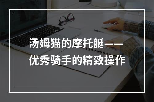 汤姆猫的摩托艇——优秀骑手的精致操作