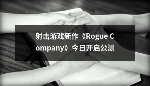 射击游戏新作《Rogue Company》今日开启公测