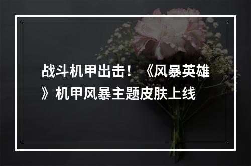 战斗机甲出击！《风暴英雄》机甲风暴主题皮肤上线