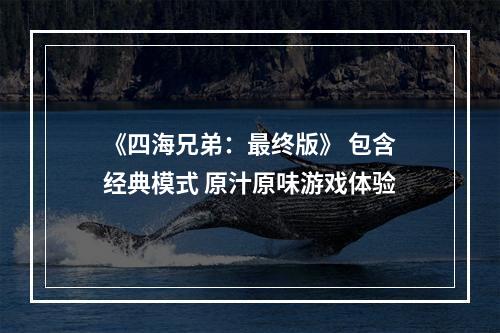 《四海兄弟：最终版》 包含经典模式 原汁原味游戏体验