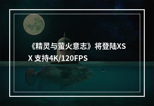 《精灵与萤火意志》将登陆XSX 支持4K/120FPS