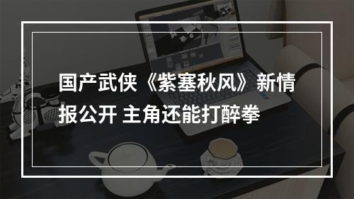 国产武侠《紫塞秋风》新情报公开 主角还能打醉拳