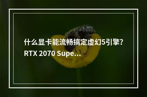 什么显卡能流畅搞定虚幻5引擎？RTX 2070 Super起步