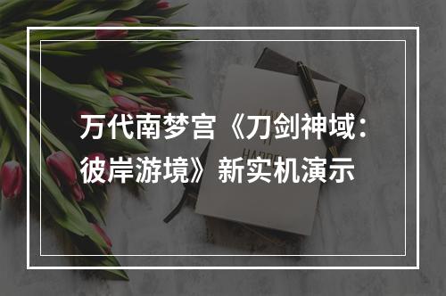 万代南梦宫《刀剑神域：彼岸游境》新实机演示