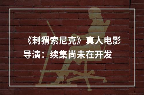 《刺猬索尼克》真人电影导演：续集尚未在开发