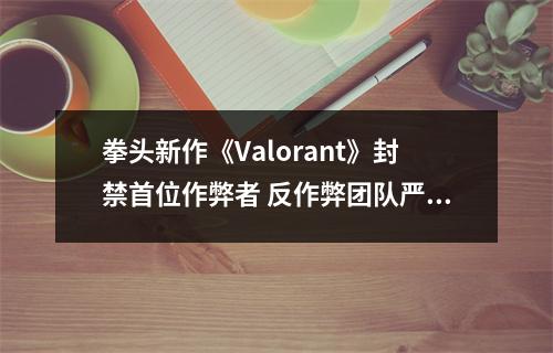 拳头新作《Valorant》封禁首位作弊者 反作弊团队严阵以待