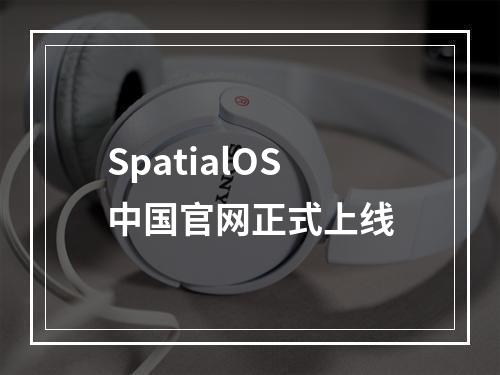 SpatialOS中国官网正式上线