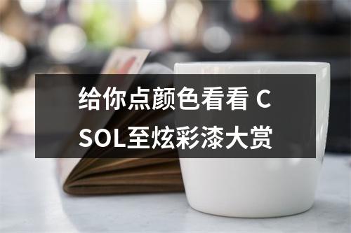 给你点颜色看看 CSOL至炫彩漆大赏